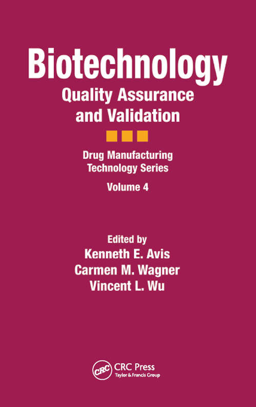 Book cover of Biotechnology: Quality Assurance and Validation