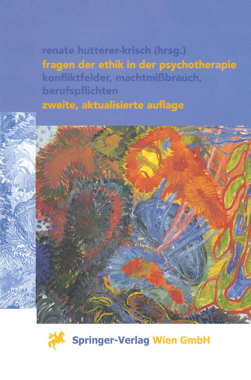 Book cover of Fragen der Ethik in der Psychotherapie: Konfliktfelder, Machtmißbrauch, Berufspflichten (2. Aufl. 2001)