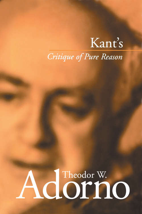 Book cover of Kant's Critique of Pure Reason