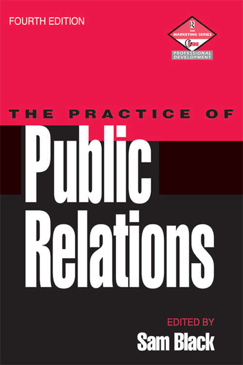 Book cover of Practice of Public Relations (4)