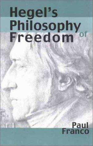 Book cover of Hegel's Philosophy of Freedom (PDF)