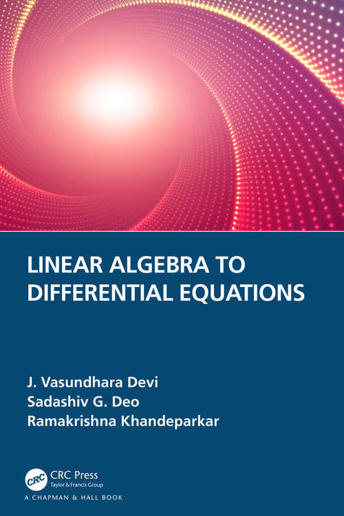 Book cover of Linear Algebra to Differential Equations
