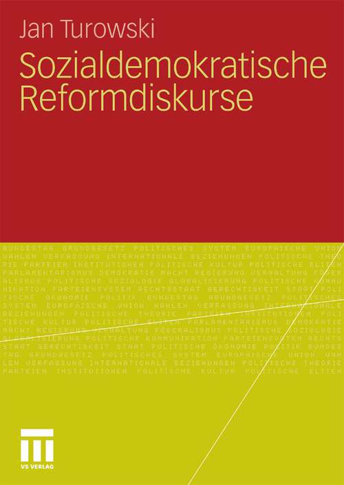Book cover of Sozialdemokratische Reformdiskurse (2010)