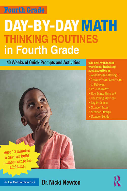 Book cover of Day-by-Day Math Thinking Routines in Fourth Grade: 40 Weeks of Quick Prompts and Activities