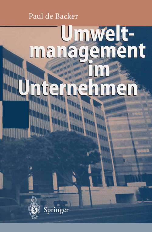 Book cover of Umweltmanagement im Unternehmen (1996)