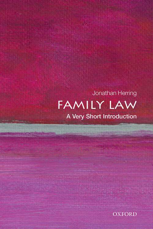 Book cover of Family Law: A Very Short Introduction (Very Short Introductions)