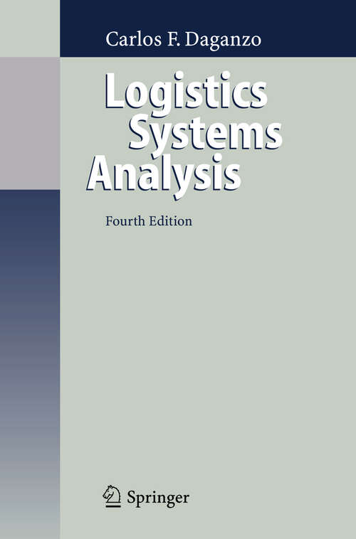 Book cover of Logistics Systems Analysis (4th ed. 2005)