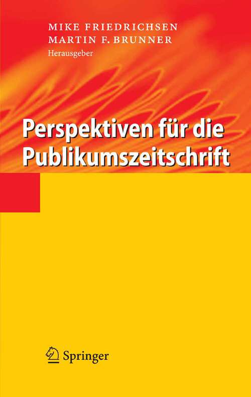 Book cover of Perspektiven für die Publikumszeitschrift (2007)