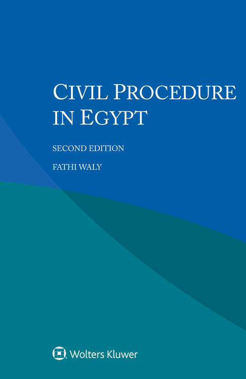 Book cover of Civil Procedure in Egypt (2)