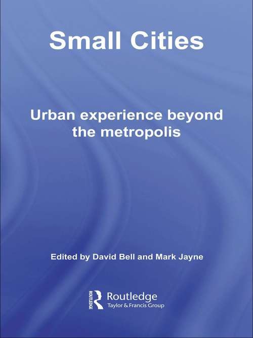 Book cover of Small Cities: Urban Experience Beyond the Metropolis (Questioning Cities)