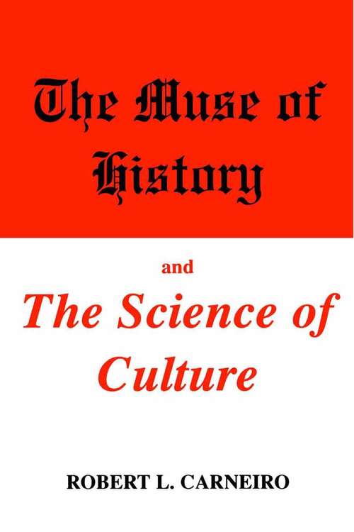 Book cover of The Muse of History and the Science of Culture (2002)