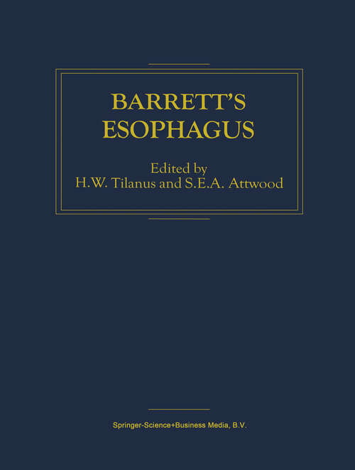 Book cover of Barrett’s Esophagus (2001)