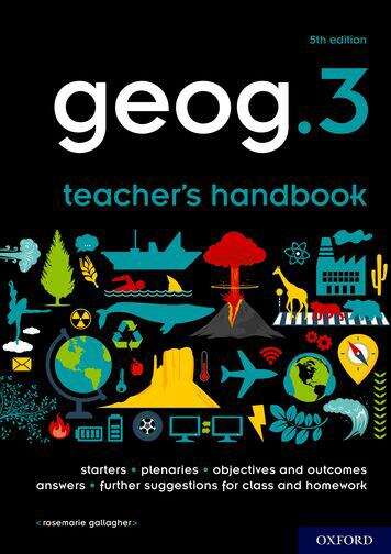 Book cover of Geog3 Teacher's Handbook