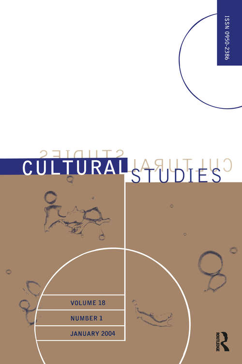 Book cover of Cultural Studies Vol 18 1 Jan 2