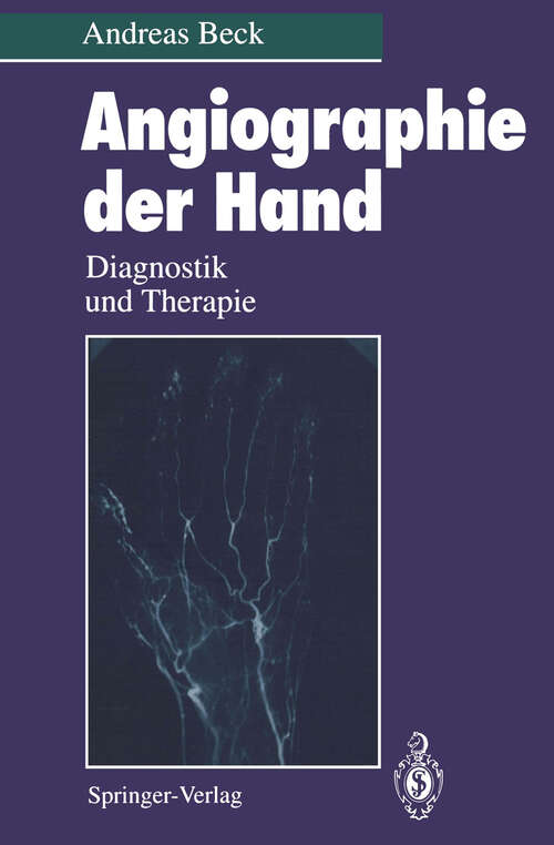 Book cover of Angiographie der Hand: Diagnostik und Therapie (1994)