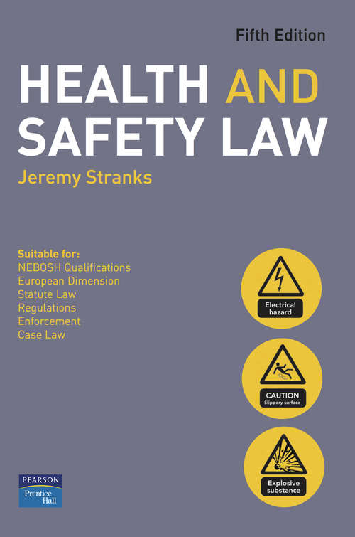 Book cover of Health and Safety Law 5e