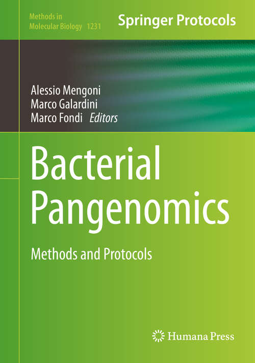 Book cover of Bacterial Pangenomics: Methods and Protocols (2015) (Methods in Molecular Biology #1231)