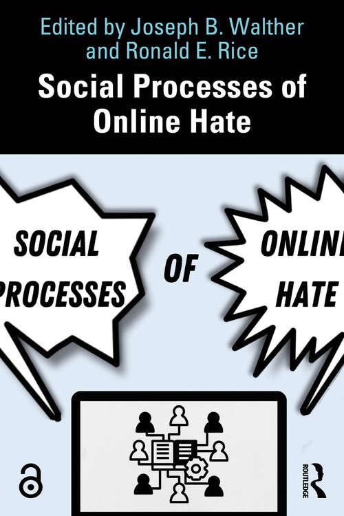 Book cover of Social Processes of Online Hate