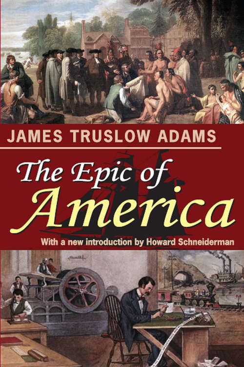 Book cover of The Epic of America