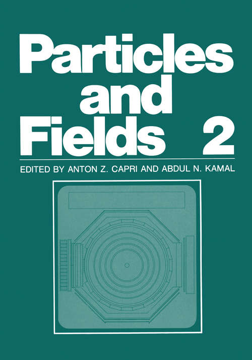 Book cover of Particles and Fields 2 (1983)