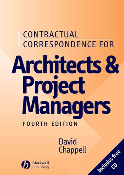 Book cover of Contractual Correspondence for Architects and Project Managers (4)