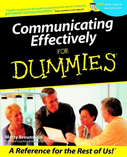 Book cover of Communicating Effectively For Dummies (For Dummies Ser.)