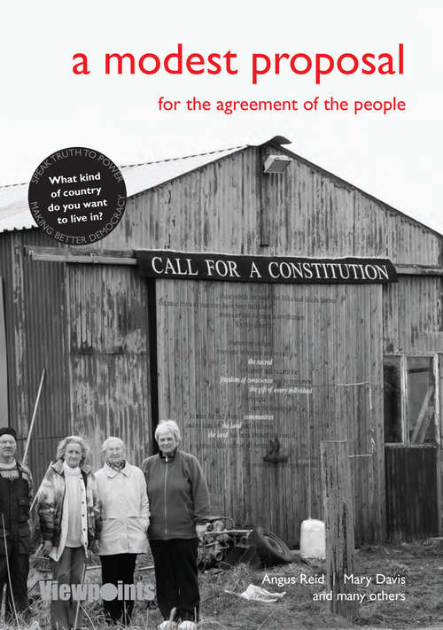 Book cover of A Modest Proposal: For the Agreement of the People (Viewpoints #14)