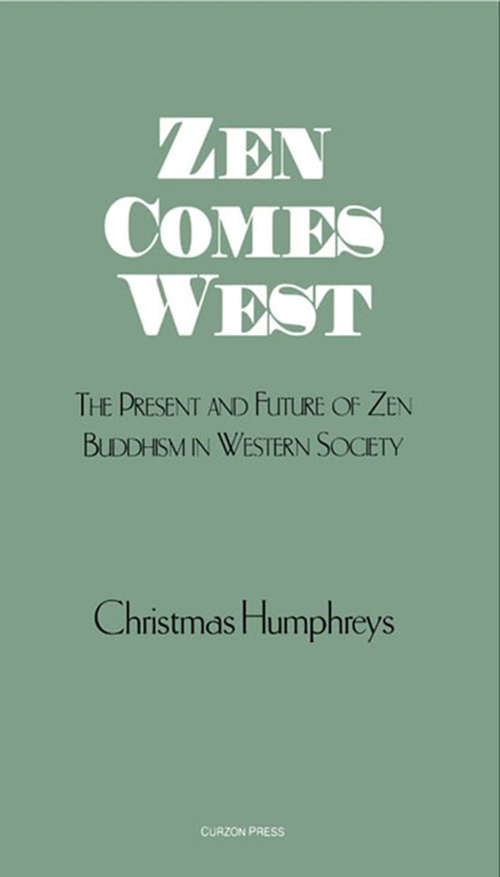 Book cover of Zen Comes West