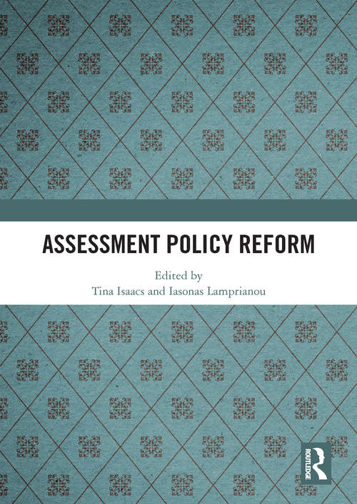 Book cover of Assessment Policy Reform