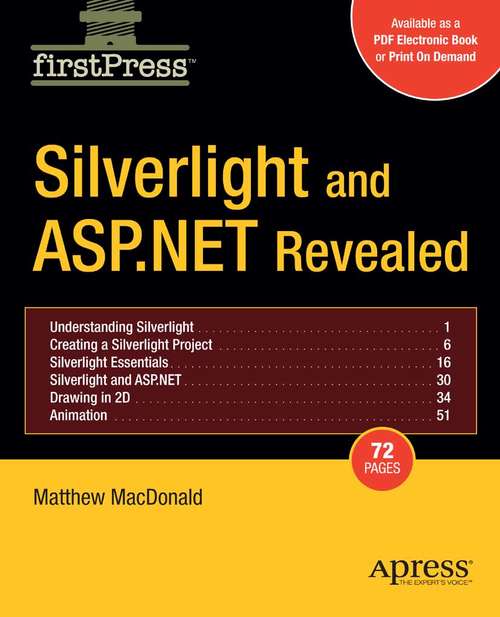 Book cover of Silverlight and ASP.NET Revealed (1st ed.)