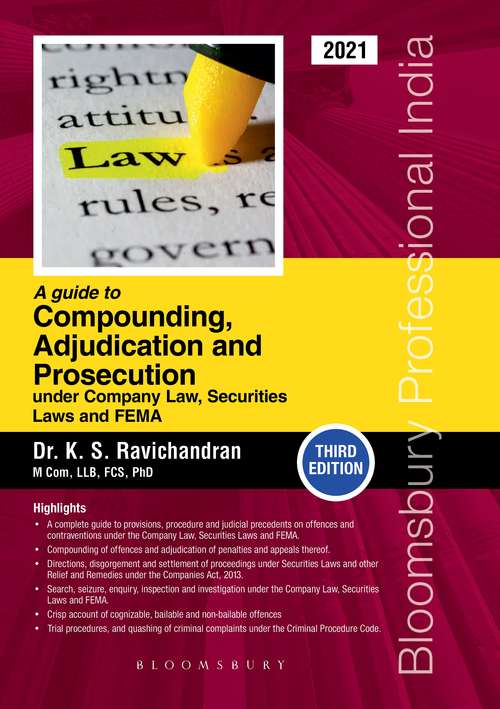 Book cover of Treatise on contraventions under Companies Act, Securities Laws & FEMA