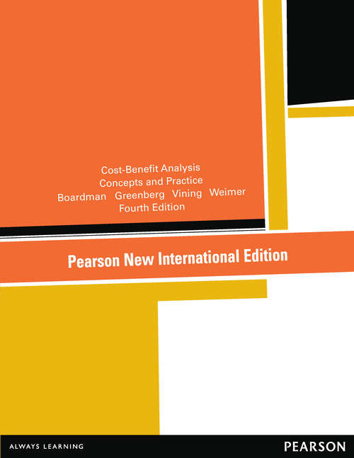 Book cover of Cost-Benefit Analysis: Pearson New International Edition
