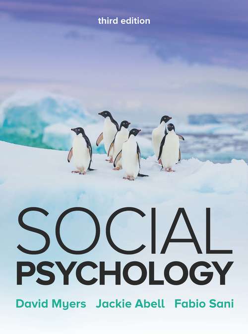 Book cover of EBook: Social Psychology 3e