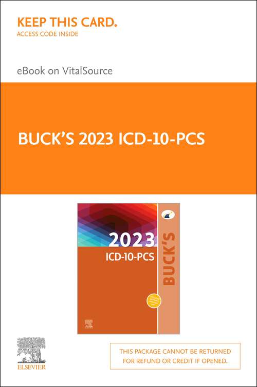 Book cover of Buck's 2023 ICD-10-PCS - E-Book: Buck's 2023 ICD-10-PCS - E-Book