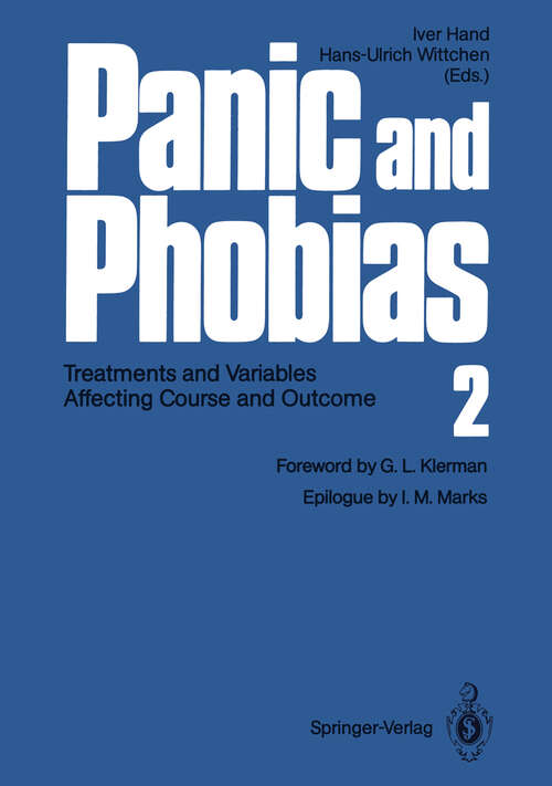 Book cover of Panic and Phobias 2: Treatments and Variables Affecting Course and Outcome (1988)