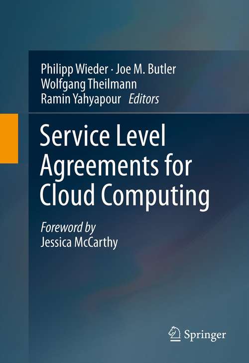 Book cover of Service Level Agreements for Cloud Computing (2011)