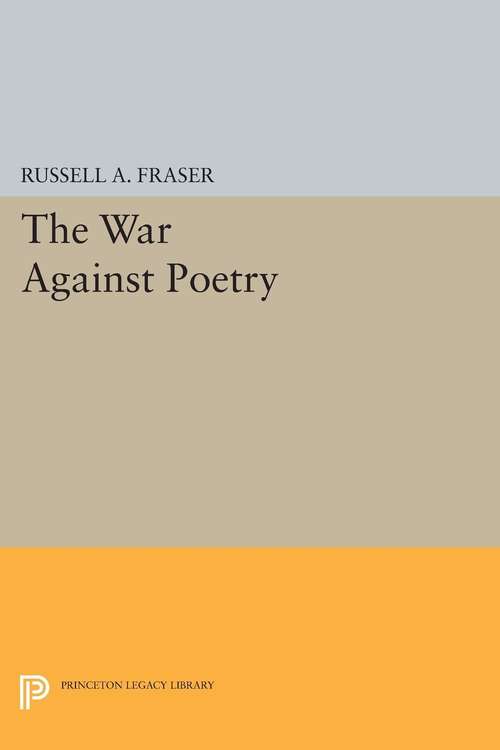 Book cover of The War Against Poetry