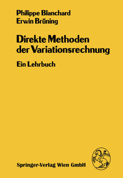 Book cover of Direkte Methoden der Variationsrechnung: Ein Lehrbuch (1982)