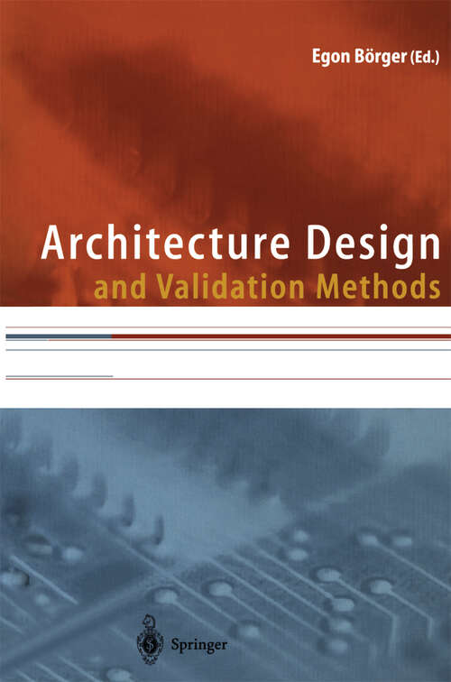 Book cover of Architecture Design and Validation Methods (2000)