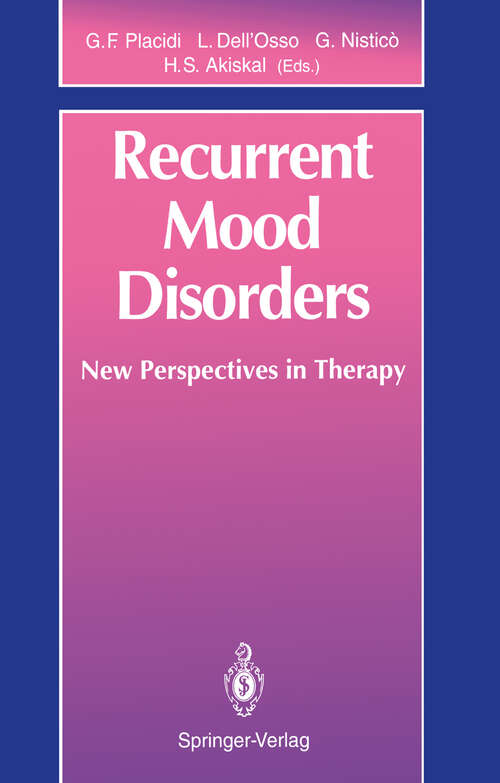 Book cover of Recurrent Mood Disorders: New Perspectives in Therapy (1993)