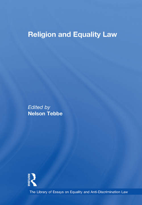 Book cover of Religion and Equality Law