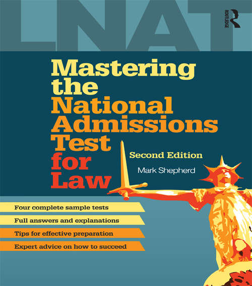 Book cover of Mastering the National Admissions Test for Law