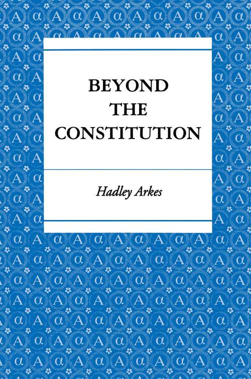 Book cover of Beyond the Constitution