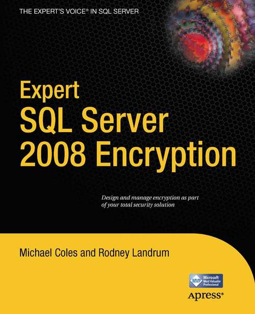 Book cover of Expert SQL Server 2008 Encryption (1st ed.)