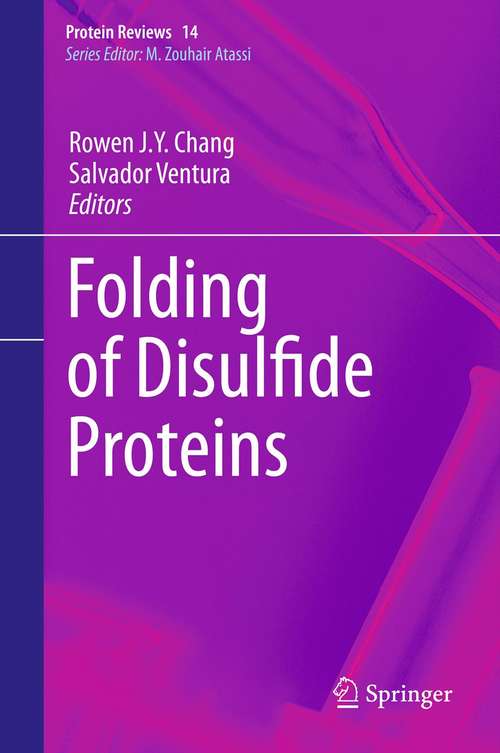 Book cover of Folding of Disulfide Proteins (2011) (Protein Reviews #14)