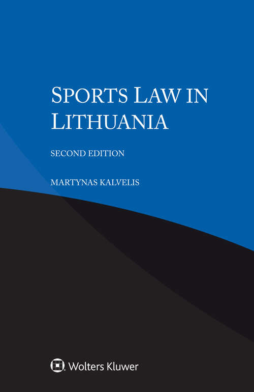 Book cover of Sports Law in Lithuania