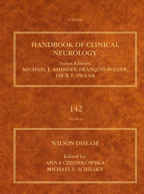 Book cover of Wilson Disease (Handbook of Clinical Neurology: Volume 142)