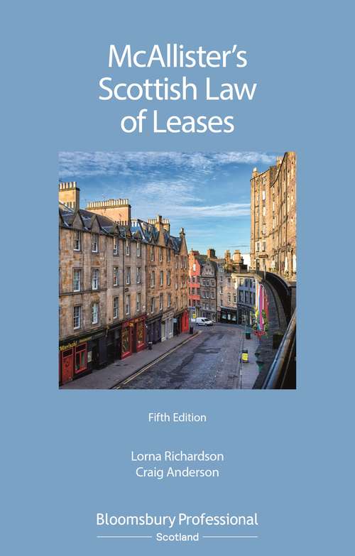 Book cover of McAllister's Scottish Law of Leases