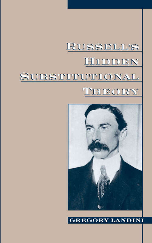 Book cover of Russell's Hidden Substitutional Theory