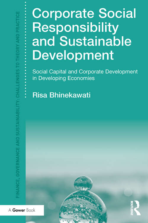 Book cover of Corporate Social Responsibility and Sustainable Development: Social Capital and Corporate Development in Developing Economies (Finance, Governance and Sustainability)
